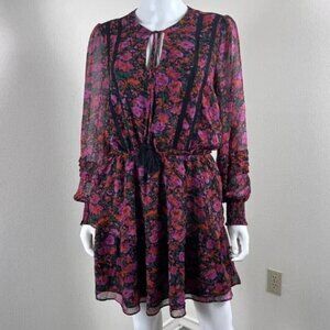 Allison NY Women's Size M Floral Tiered Ruffle Smocked Party Mini NEW Dress Boho